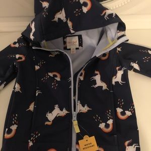 Cat&Jack unicorn raincoat 4T brand new